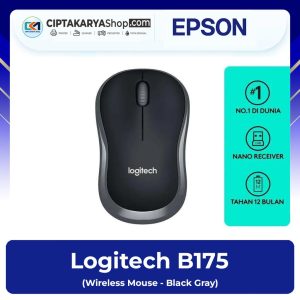 Logitech B175 Wireless Mouse – Black Gray