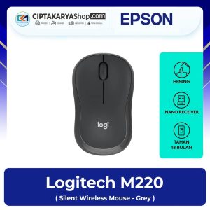 Logitech M220 Silent Wireless Mouse – Grey