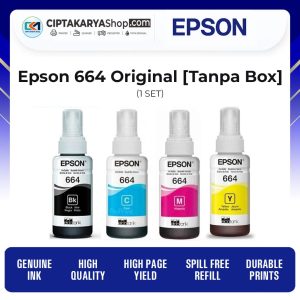Tinta Original Epson 664 isi 40ml [Tanpa Box]